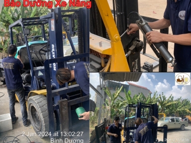 Hướng dẫn tự kiểm tra và bảo trì xe nâng tại công ty