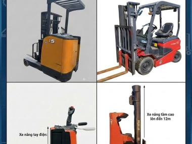 Chiều cao nâng xe nâng bao nhiêu