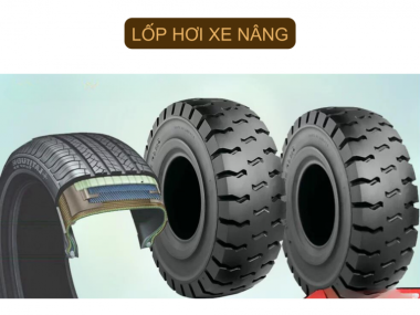 Các loại vỏ xe nâng (lốp xe nâng). Cấu tạo và ứng dụng
