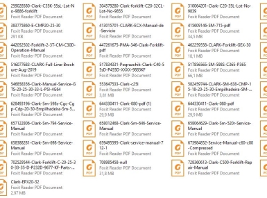 HƯỚNG DẪN VẬN HÀNH VÀ BẢO TRÌ XE NÂNG CLARK - 0963415493
