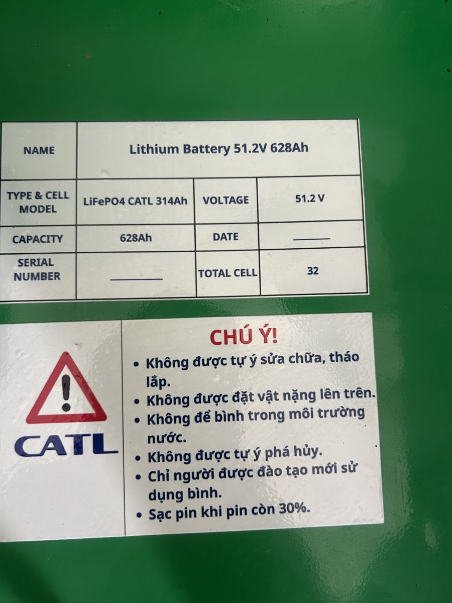 Bình Lithium 48V-628Ah