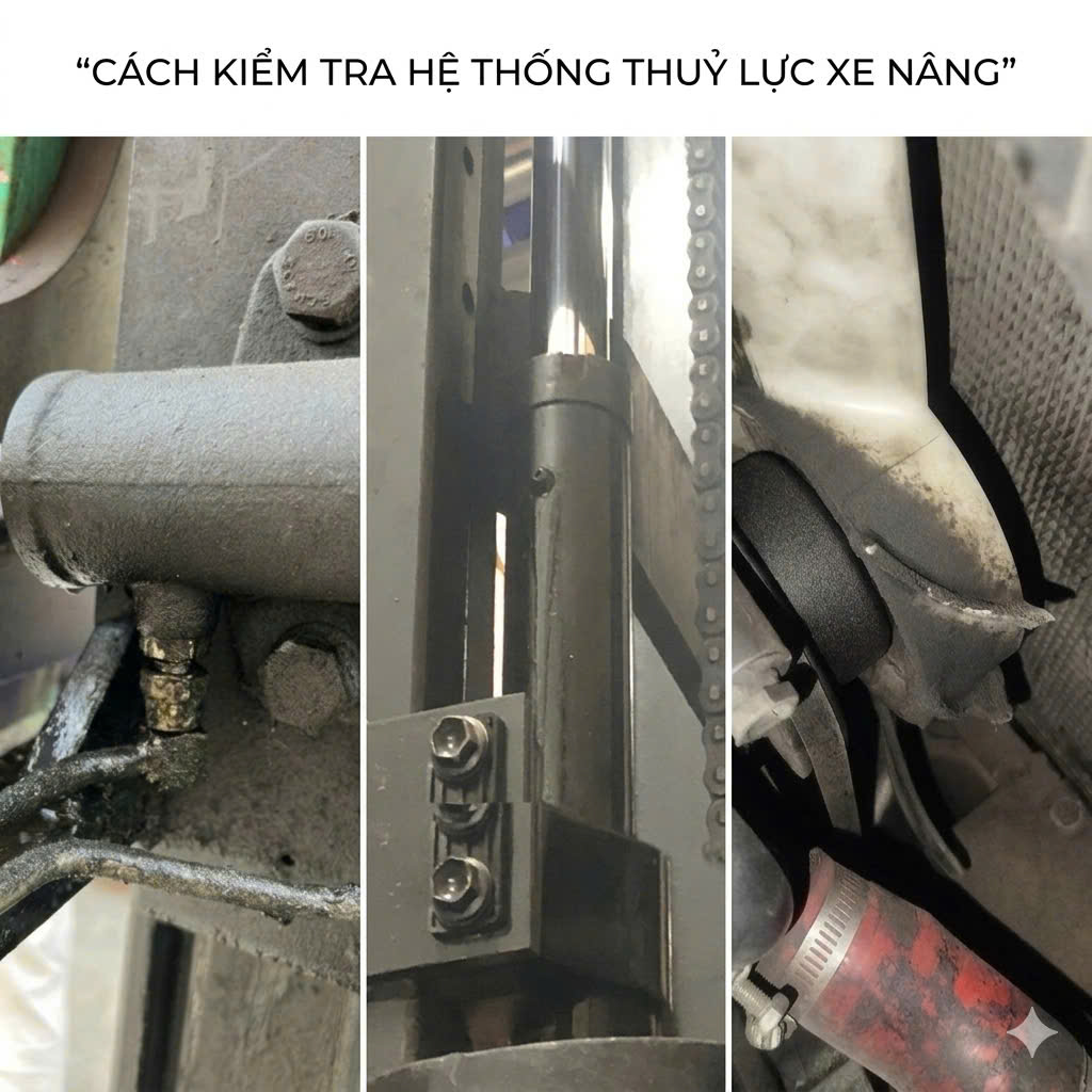 Cách kiểm tra hệ thống thủy lực xe nâng