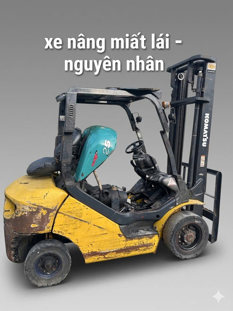 Xe nâng bị mất lái – cách sửa