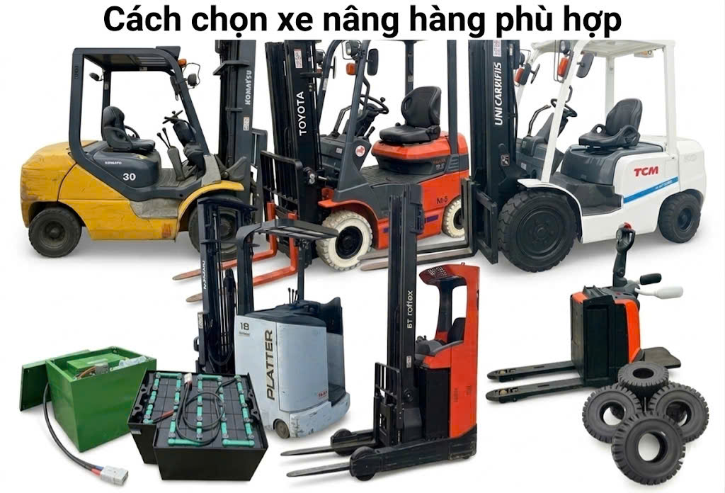 chọn xe nâng hàng phù hợp kho hàng