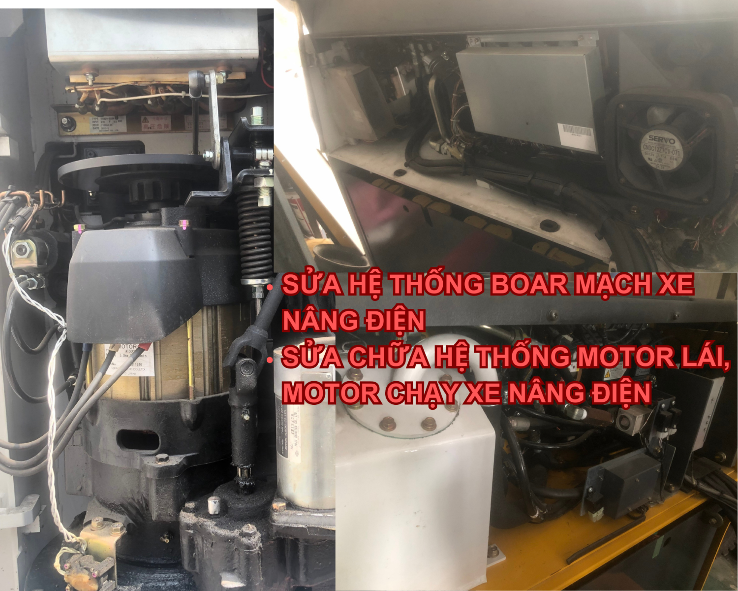 sửa bo xe nâng