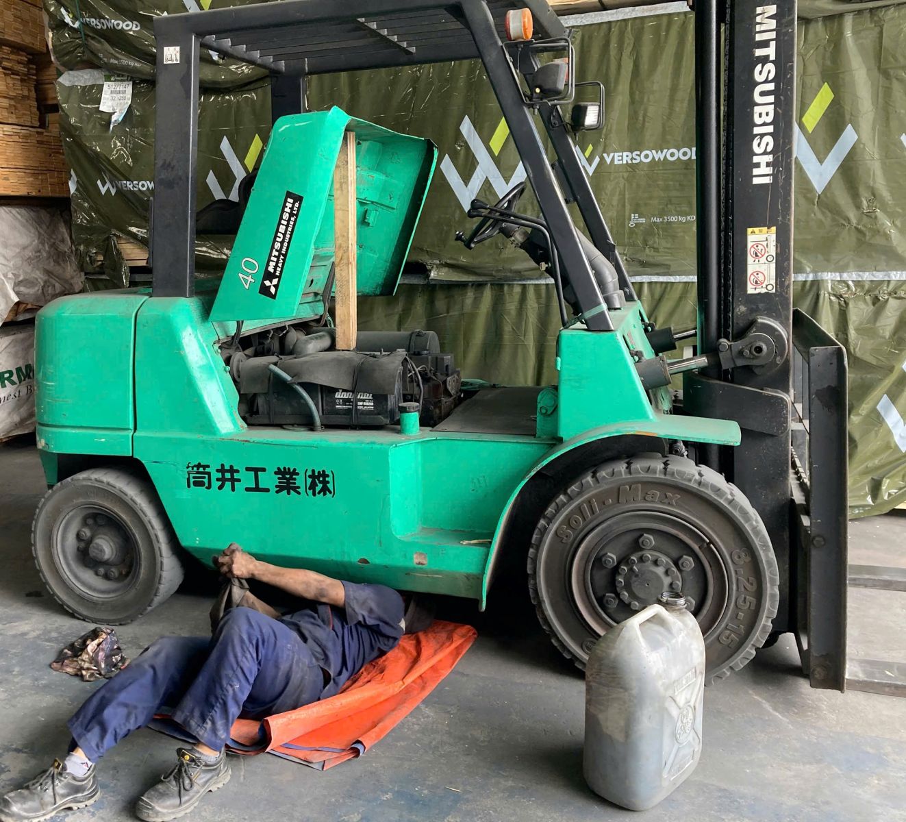 Kiểm tra, bảo dưỡng xe nâng dầu, bảo trì xe nâng dầu mitsubishi