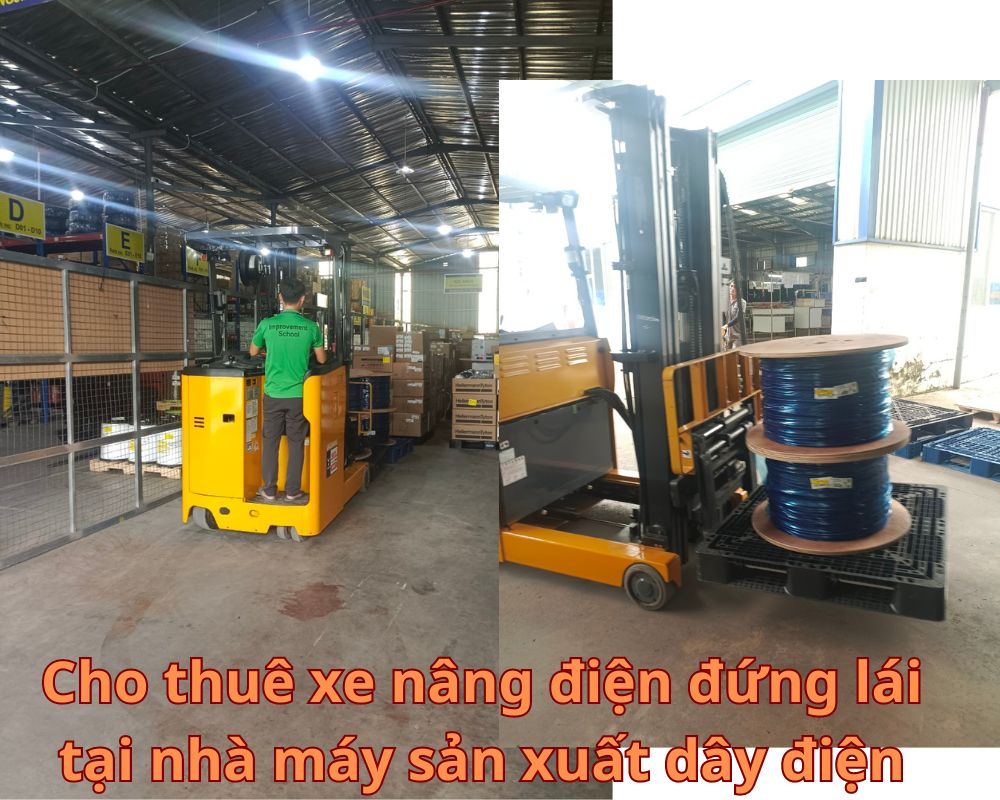 thuê xe nâng điện đứng lái