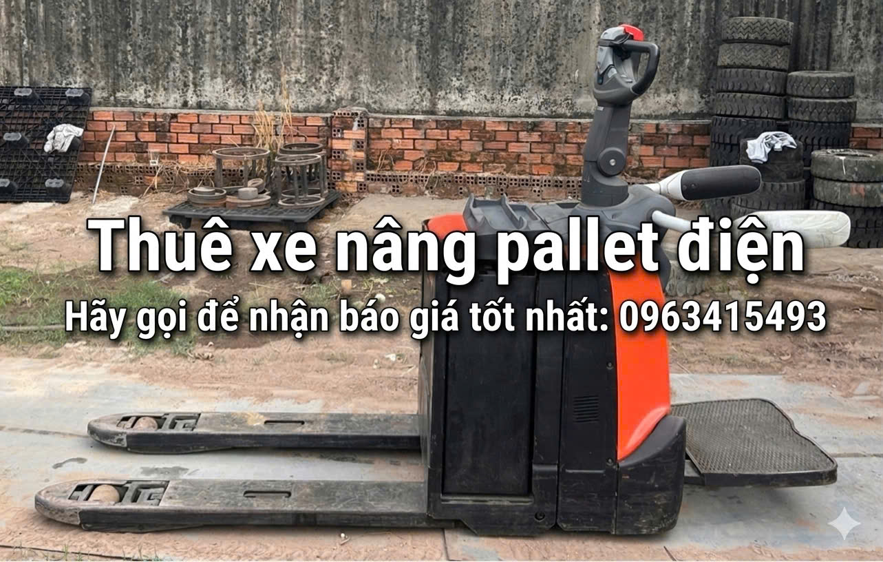 thuê xe nâng pallet điện