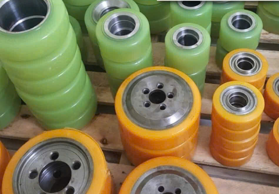 Bánh PU xe nâng điện