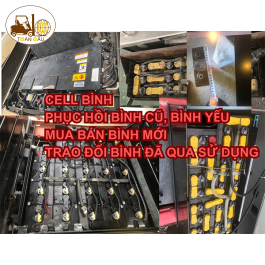 BÌNH ĐIỆN XE NÂNG ĐÃ QUA SỬ DỤNG, BÌNH ẮC QUY XE NÂNG NHẬT BÃI