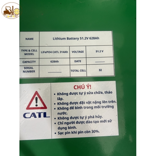Bình Lithium 48V-628Ah: Giải Pháp Năng Lượng Đột Phá Cho Xe Nâng Điện