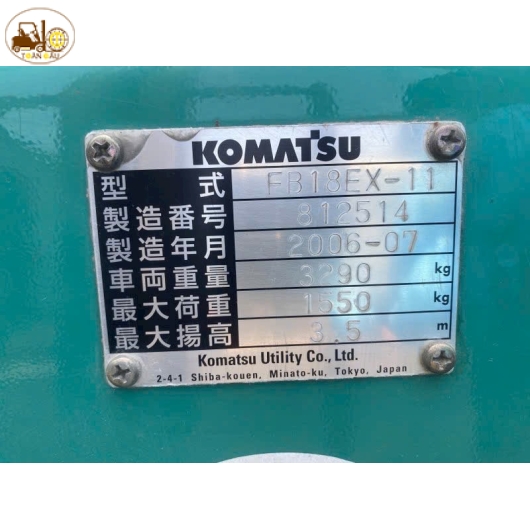 XE NÂNG ĐIỆN KOMATSU 1.8 TẤN -11