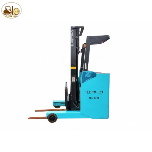 XE NÂNG ĐIỆN ĐỨNG LÁI SUMITOMO 1.5 TẤN