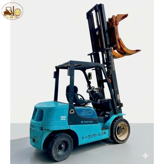 XE NÂNG DẦU SUMITOMO 3 TẤN KẸP TRÒN